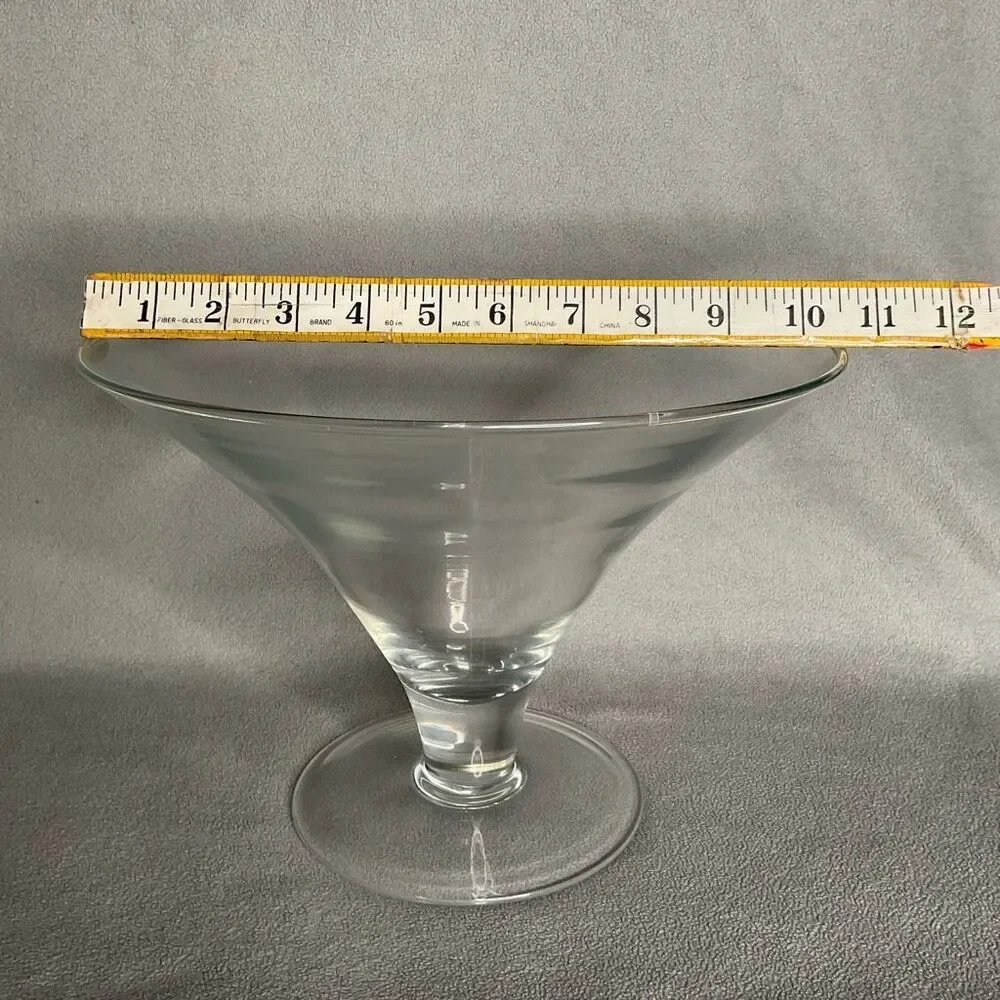 Southern Living at HOME Hand Blown Celebration Glass Bowl  Serving Or Decor 7,6”